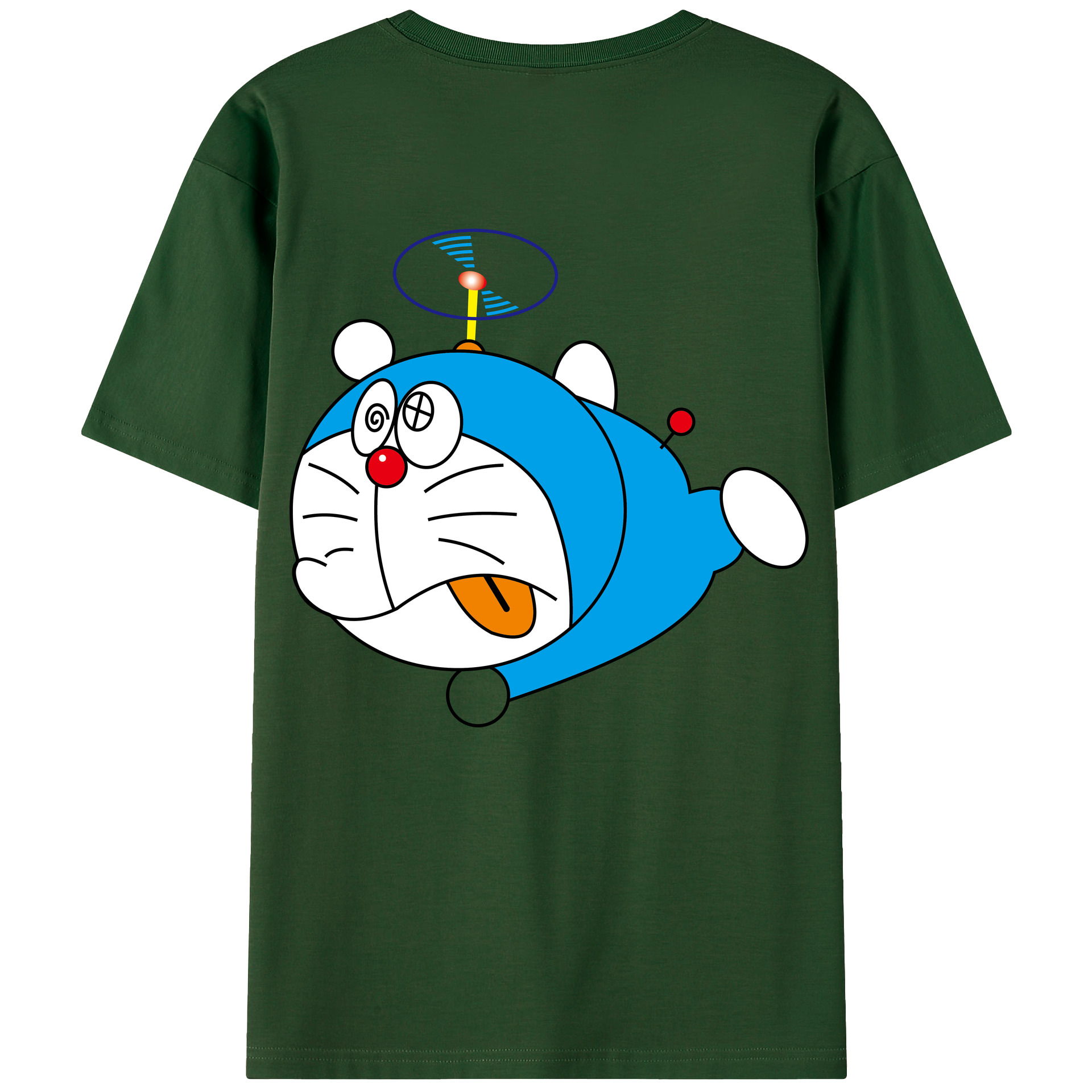 （画像用） ドラえもん Doraemon 綿100％半袖Tシャツ（背面プリント）